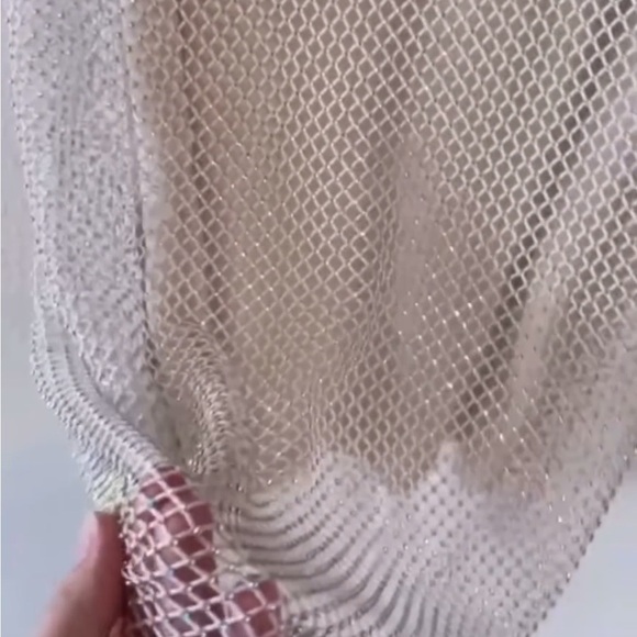 Cream Spaghetti Strap Slip Mini Dress for Cocktail - Picture 4 of 6